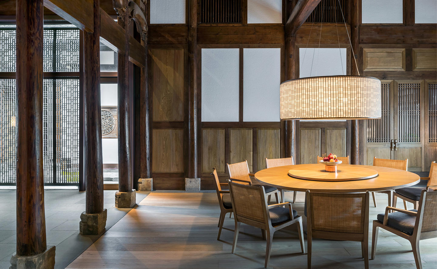 Dining Room, Four-Bedroom Qing Antique Villa - Amanyangyun, China