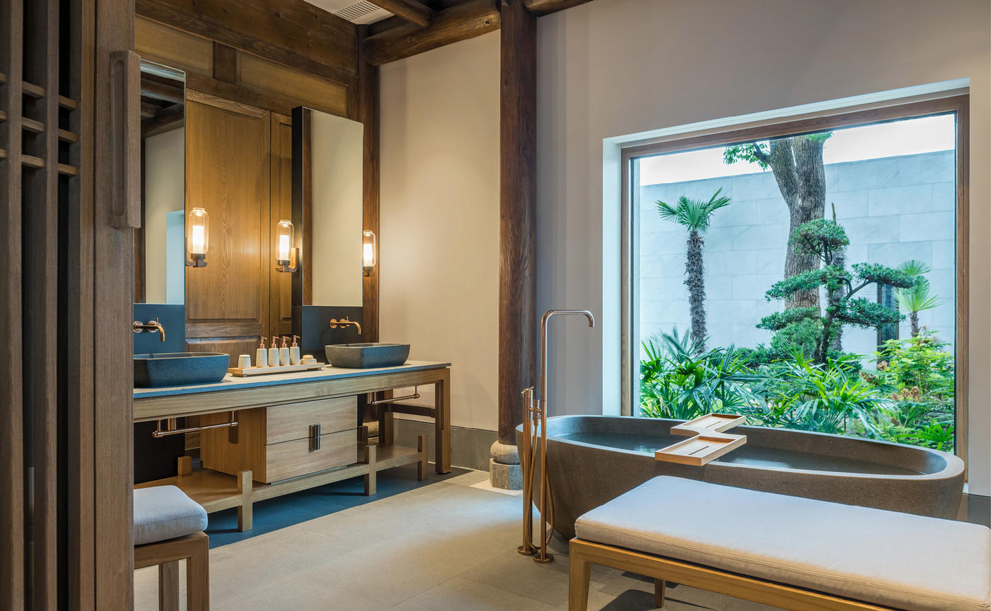 Bathroom, Four-Bedroom Antique Villa - Amanyangyun, China